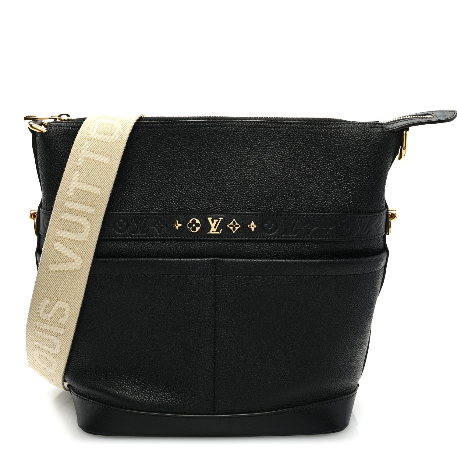 Louis Vuitton Calfskin Cruiser GM Black 1 of 8