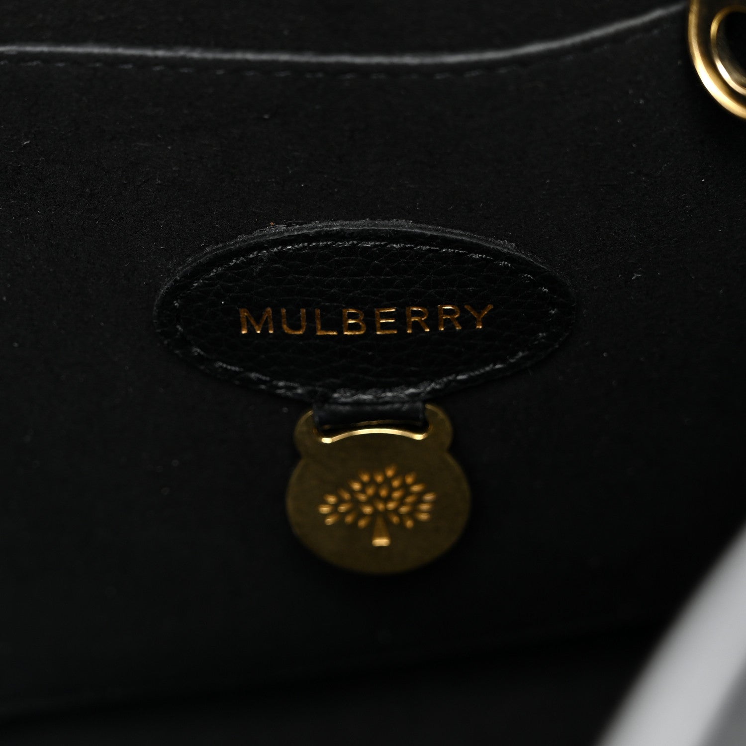 Mulberry Small Classic Grain Bayswater Black 6 of 10
