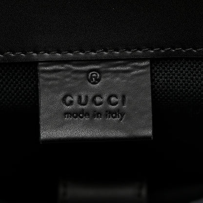 Gucci Soft GG Supreme Monogram Calfskin Web Double Buckle Backpack Black 6 of 10