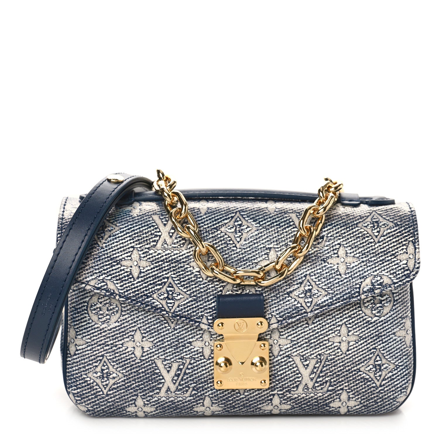 Louis Vuitton Monoglam Pochette Metis East West Blue 1 of 9