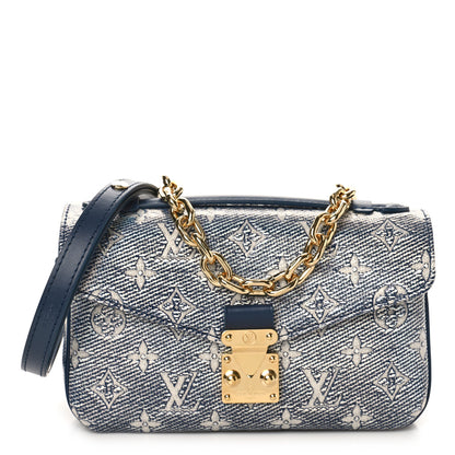 Louis Vuitton Monoglam Pochette Metis East West Blue 1 of 9
