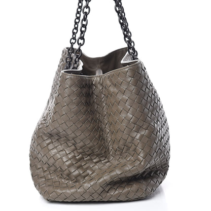 Bottega Veneta Nappa Intrecciato Large Classic Chain Strap Tote Shadow 13 of 17