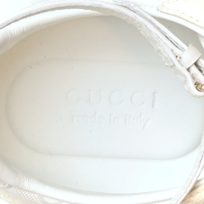 Gucci GG Suede Monogram Web Re-Motion Sneakers 36.5 White 9 of 11
