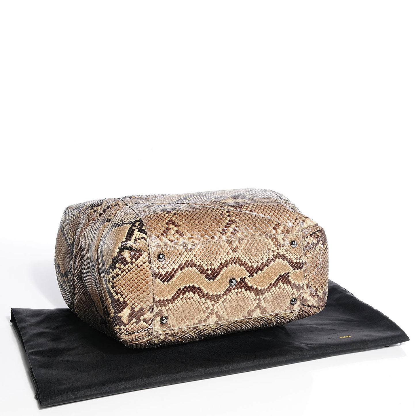 Python To You Satchel Natural Black