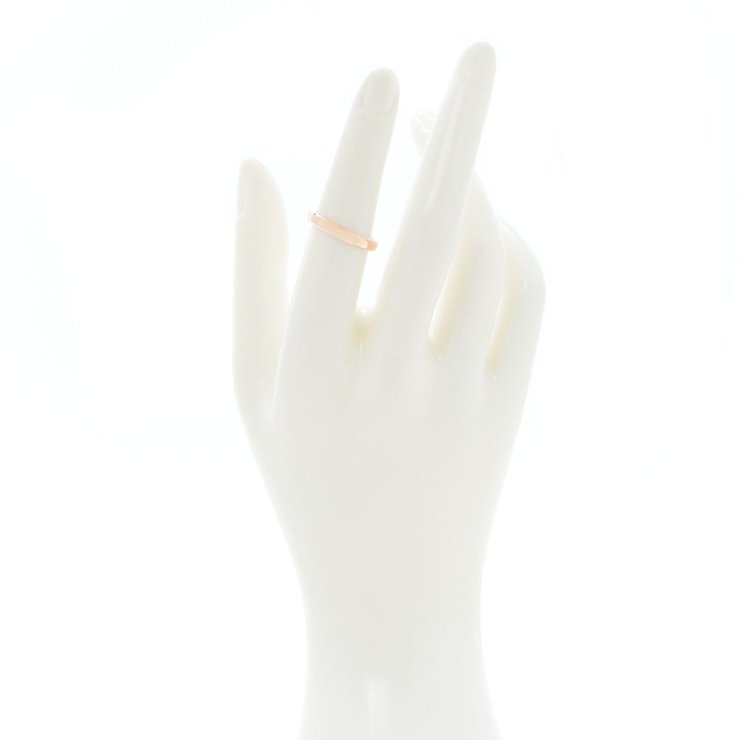 18K Rose Gold 3mm Classic Wedding Band Ring 53 6.5