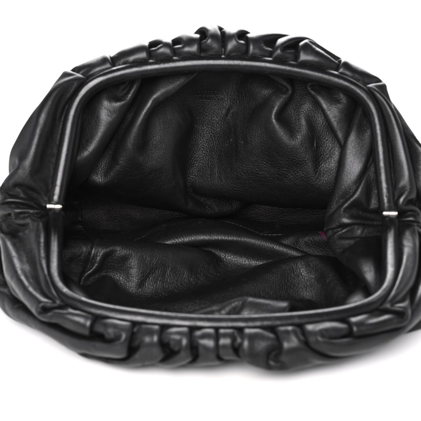Smooth Butter Calf The Pouch Oversized Clutch Black