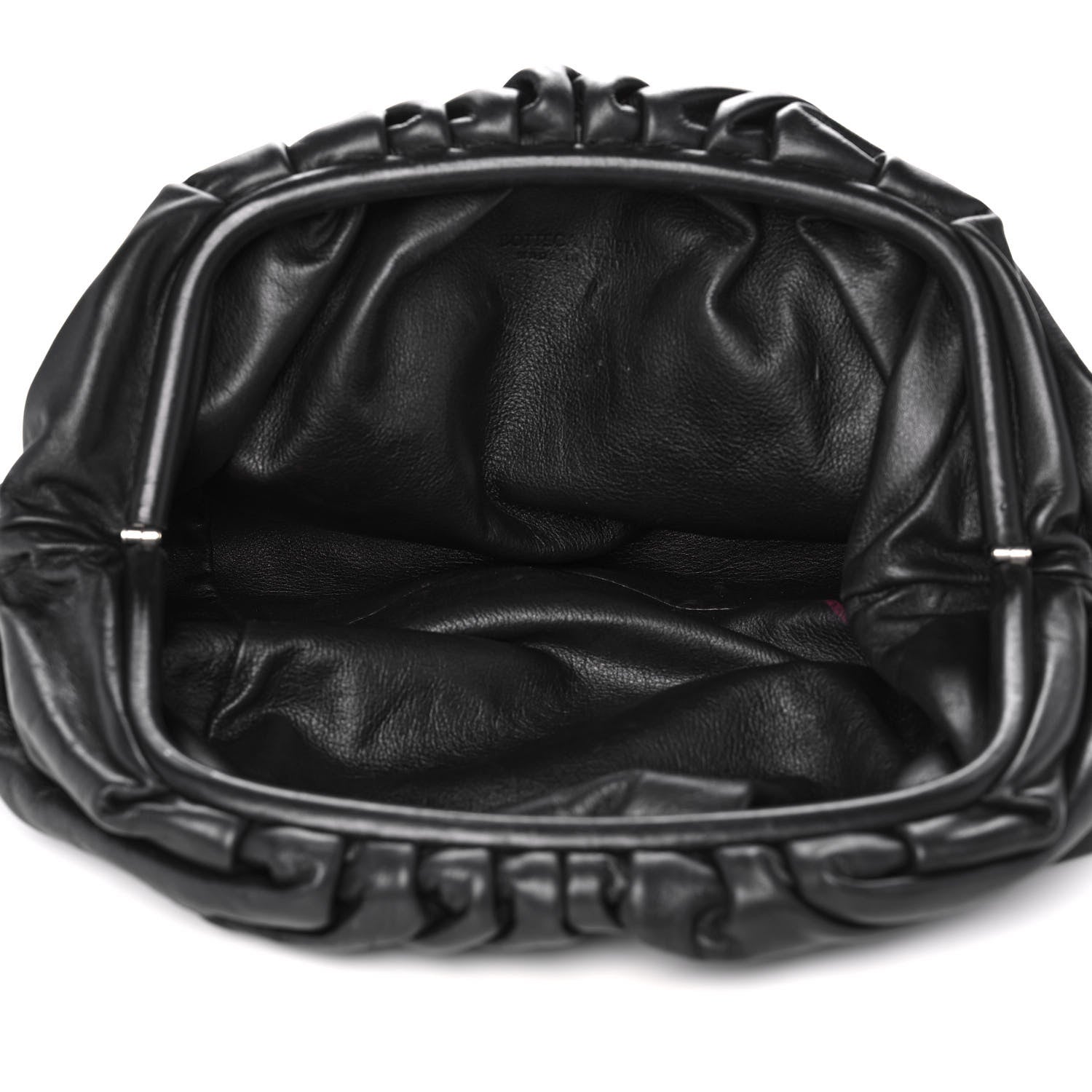 Bottega Veneta Smooth Butter Calf The Pouch Oversized Clutch Black 5 of 13