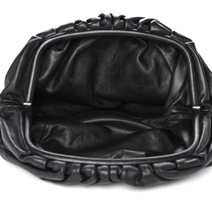 Bottega Veneta Smooth Butter Calf The Pouch Oversized Clutch Black 5 of 13