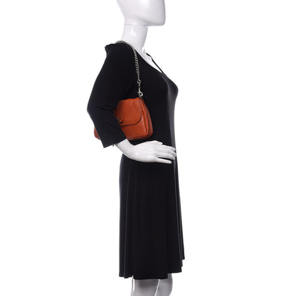 Gucci Calfskin Bamboo Croisette Evening Bag Orange 2 of 11