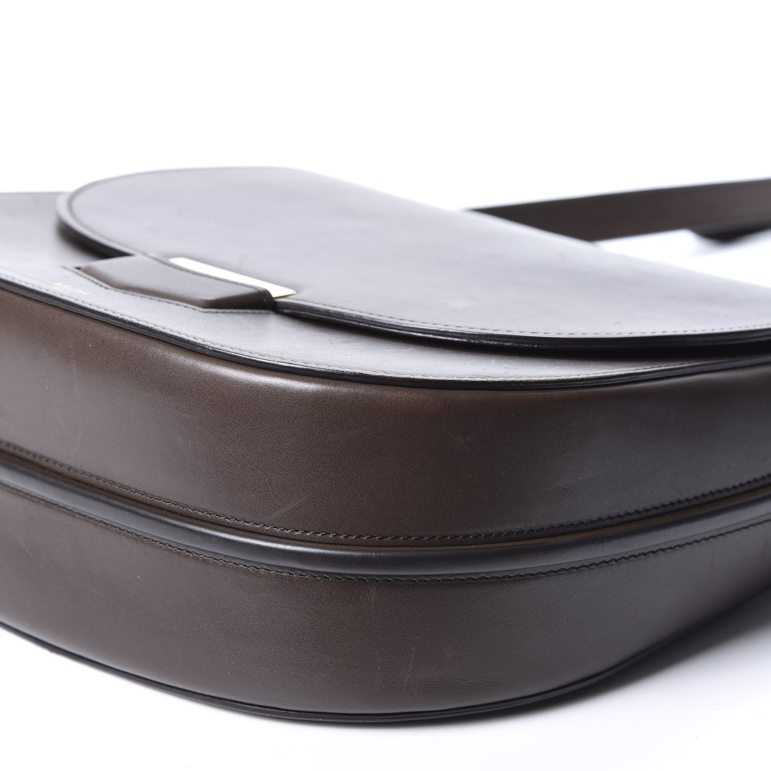 Celine Supersoft Calfskin Medium Trotteur Wood 6 of 9