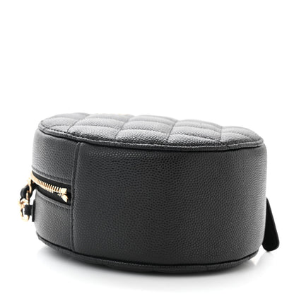 Chanel Caviar Quilted Round Clutch With Chain Black 4 of 11