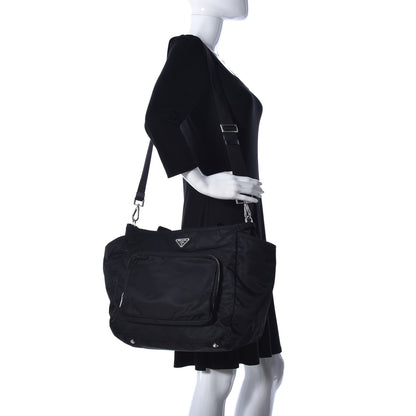 Prada Nylon Vela Baby Bag Black 2 of 17
