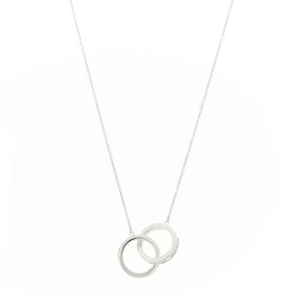 Tiffany Sterling Silver 1837 Interlocking Circles Pendant Necklace 1 of 5