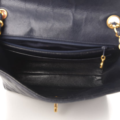 Chanel Caviar Quilted Small Single Flap Navy 5 of 13