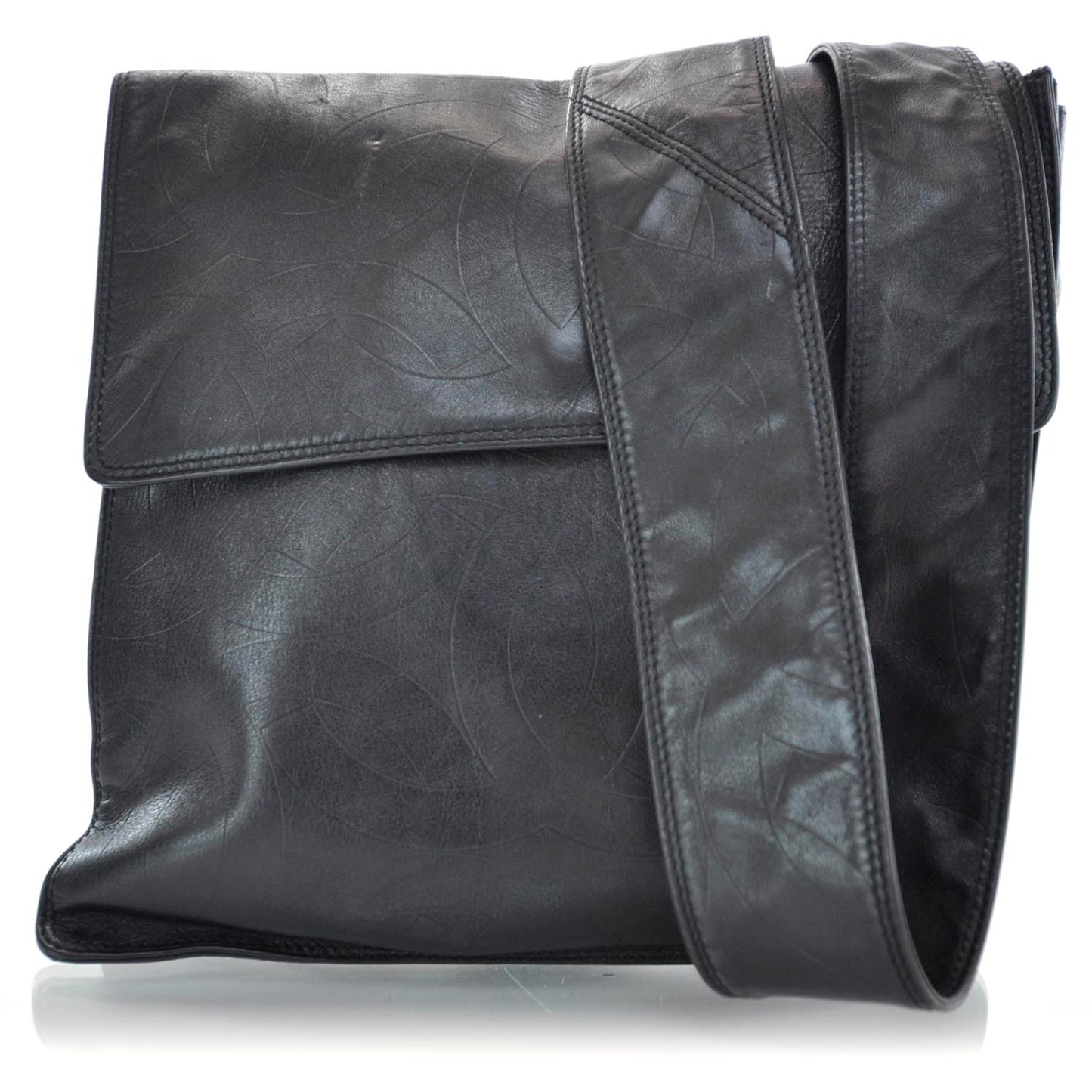 Lambskin CC Messenger Black