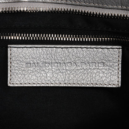 Balenciaga Pearlescent Goatskin Classic Palladium Hardware City Gris Gris Light 12 of 14