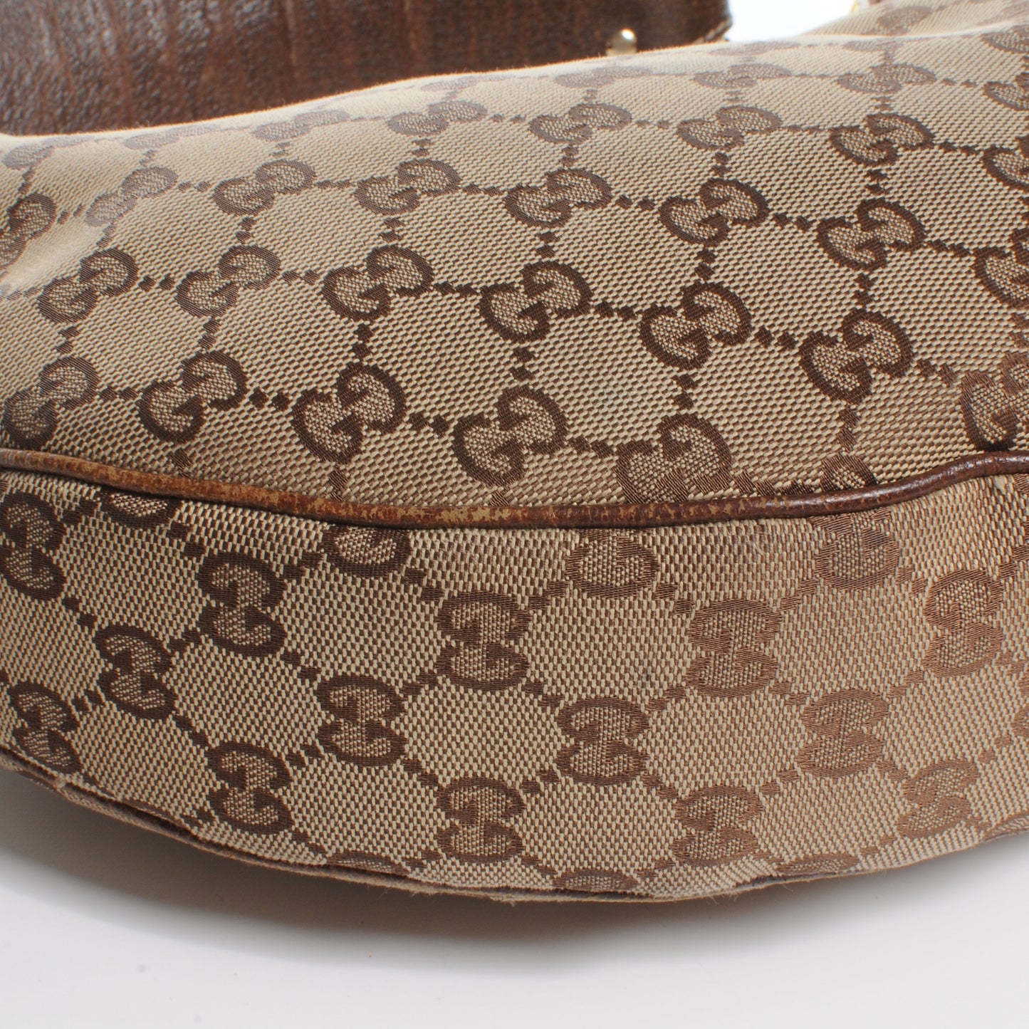 Monogram Web Bamboo Ring Hobo Brown