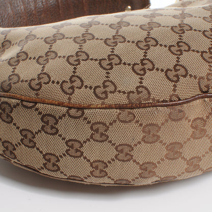 Gucci Monogram Web Bamboo Ring Hobo Brown 5 of 9