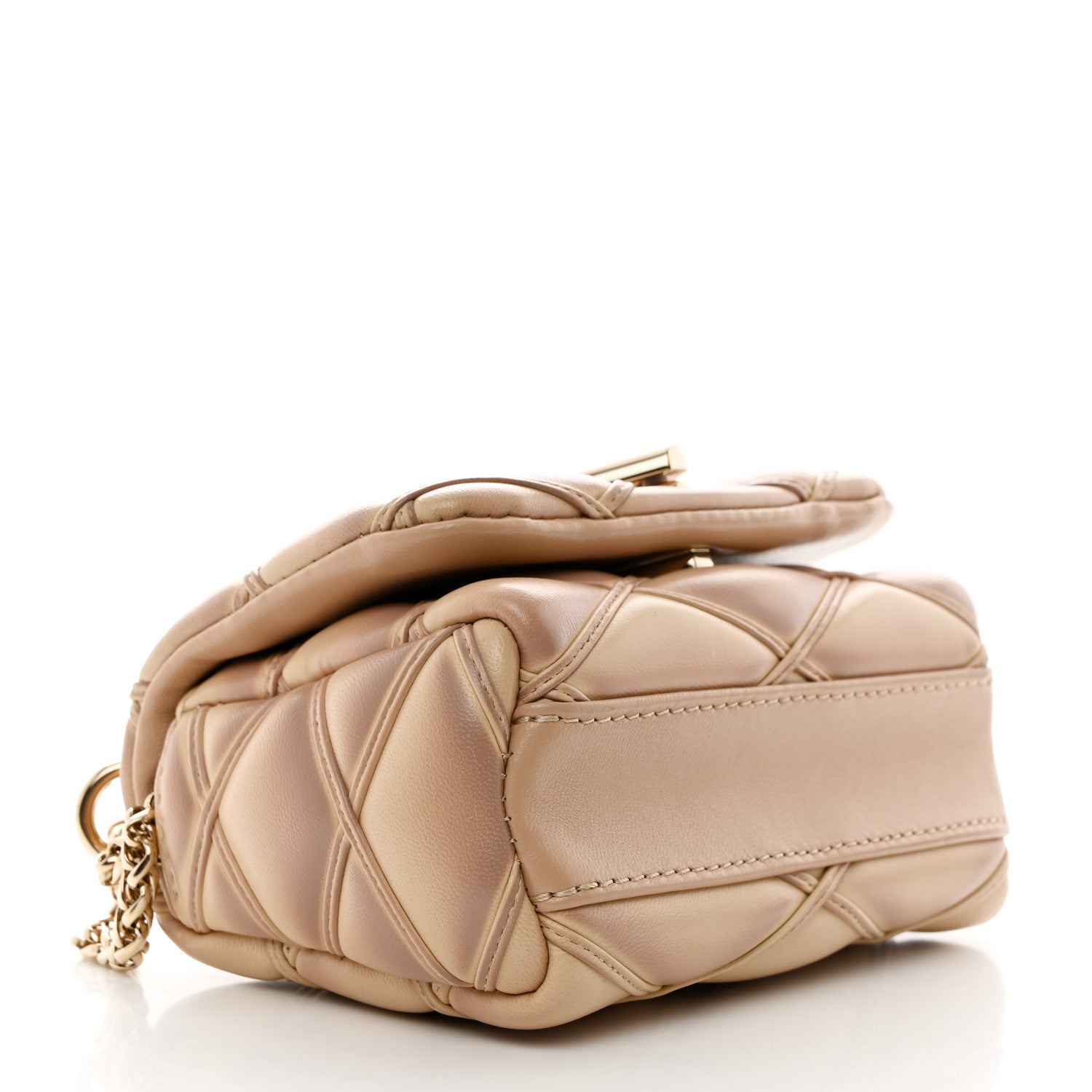 Louis Vuitton Lambskin Malletage Pico GO-14 Beige Pink 4 of 10