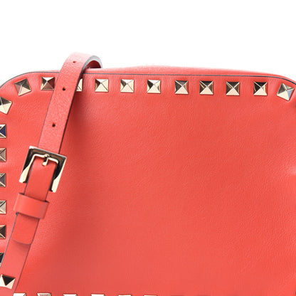 Valentino Garavani Calfskin Rockstud Camera Crossbody Bag Deep Orange 9 of 9