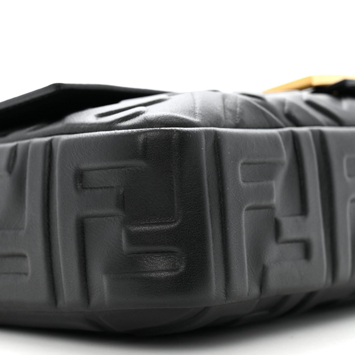 Nappa FF 1974 Embossed Baguette Black