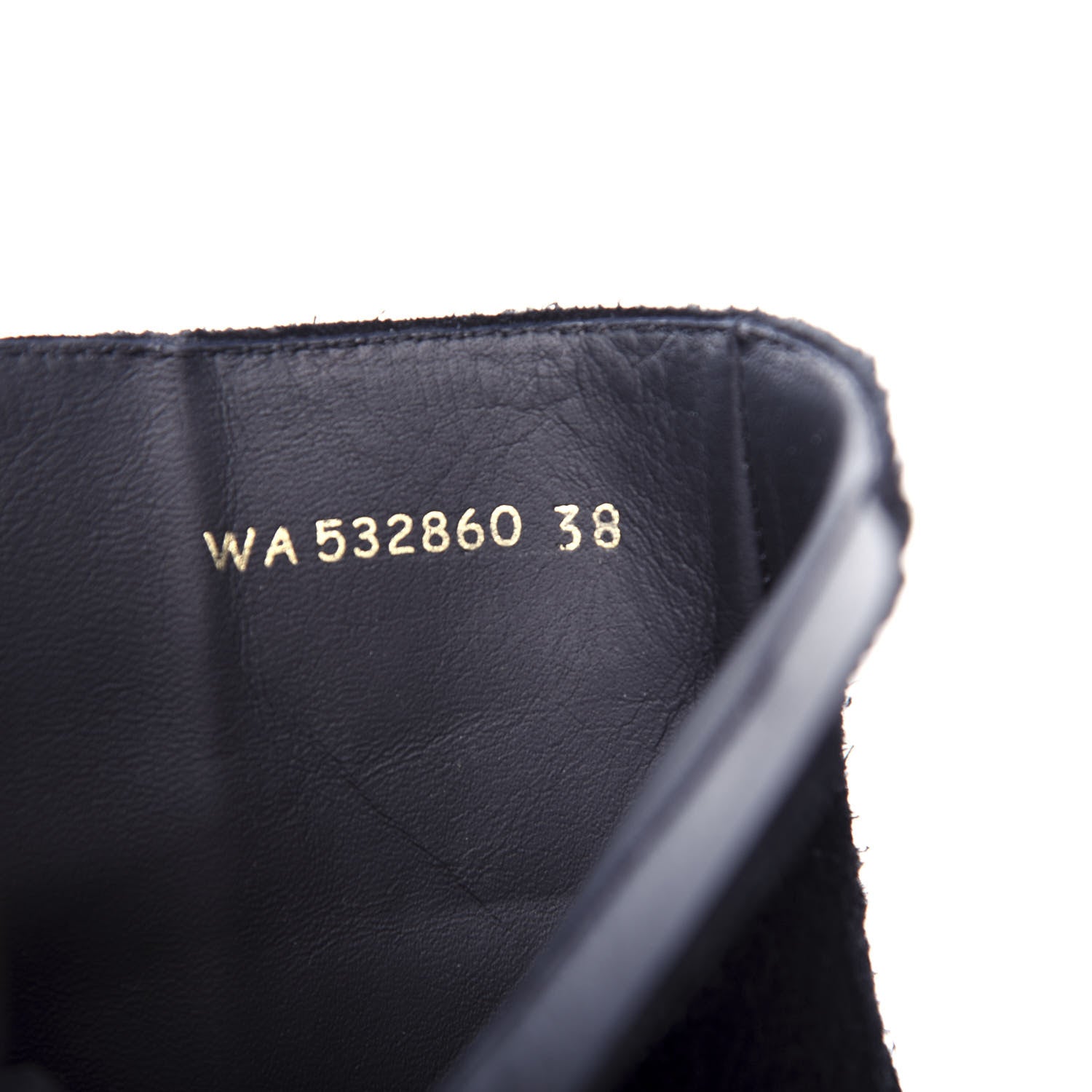 Saint Laurent Suede Lukas Ankle Boots 38 Black 9 of 10