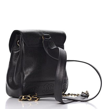 Chanel Caviar CC Backpack Black 3 of 12