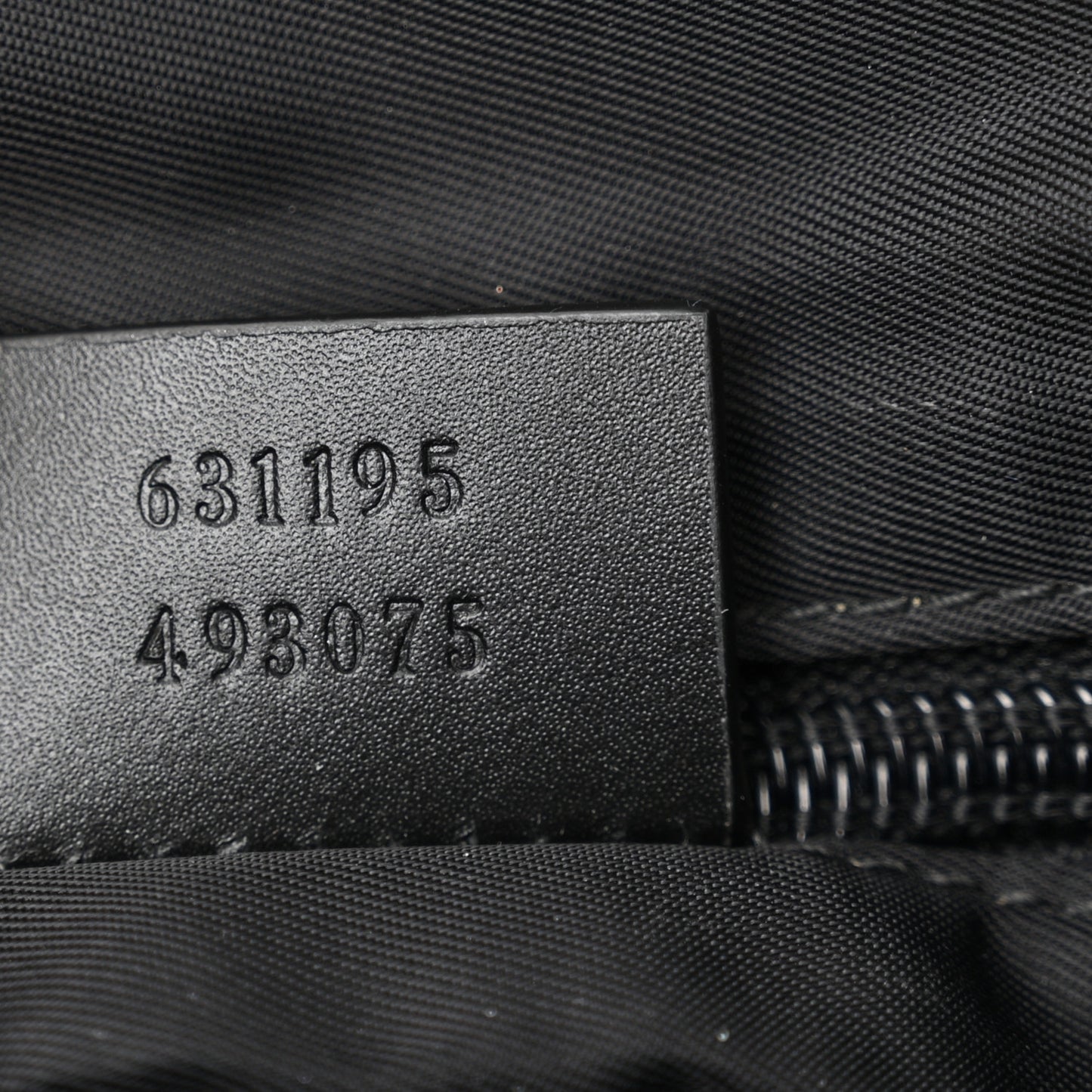 Techno Canvas Selleria Calfskin Web Small Flat Messenger Bag Black
