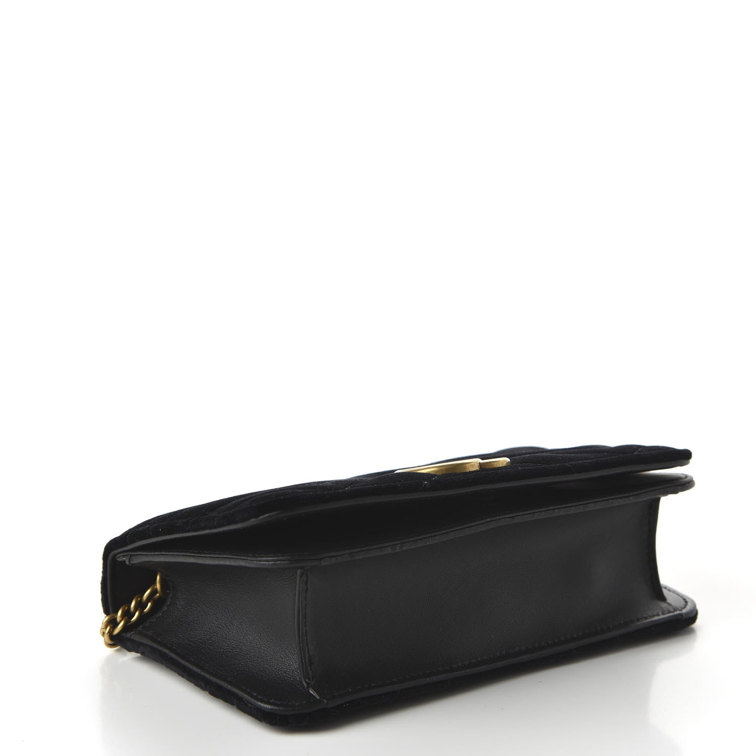 Gucci Velvet Matelasse GG Marmont Mini Bag Black 4 of 10