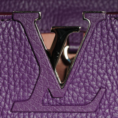 Louis Vuitton Taurillon Capucines MM Violet 8 of 8