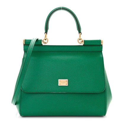 Dolce & Gabbana Dauphine Small Miss Sicily Satchel Green 1 of 9