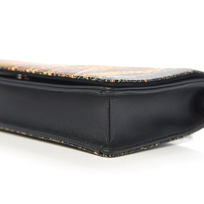 Christian Dior Printed Calfskin Animals Chain Pouch Brown Multicolor 7 of 10