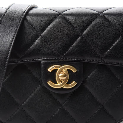 Chanel Calfskin Quilted Moon Messenger Black 10 of 11