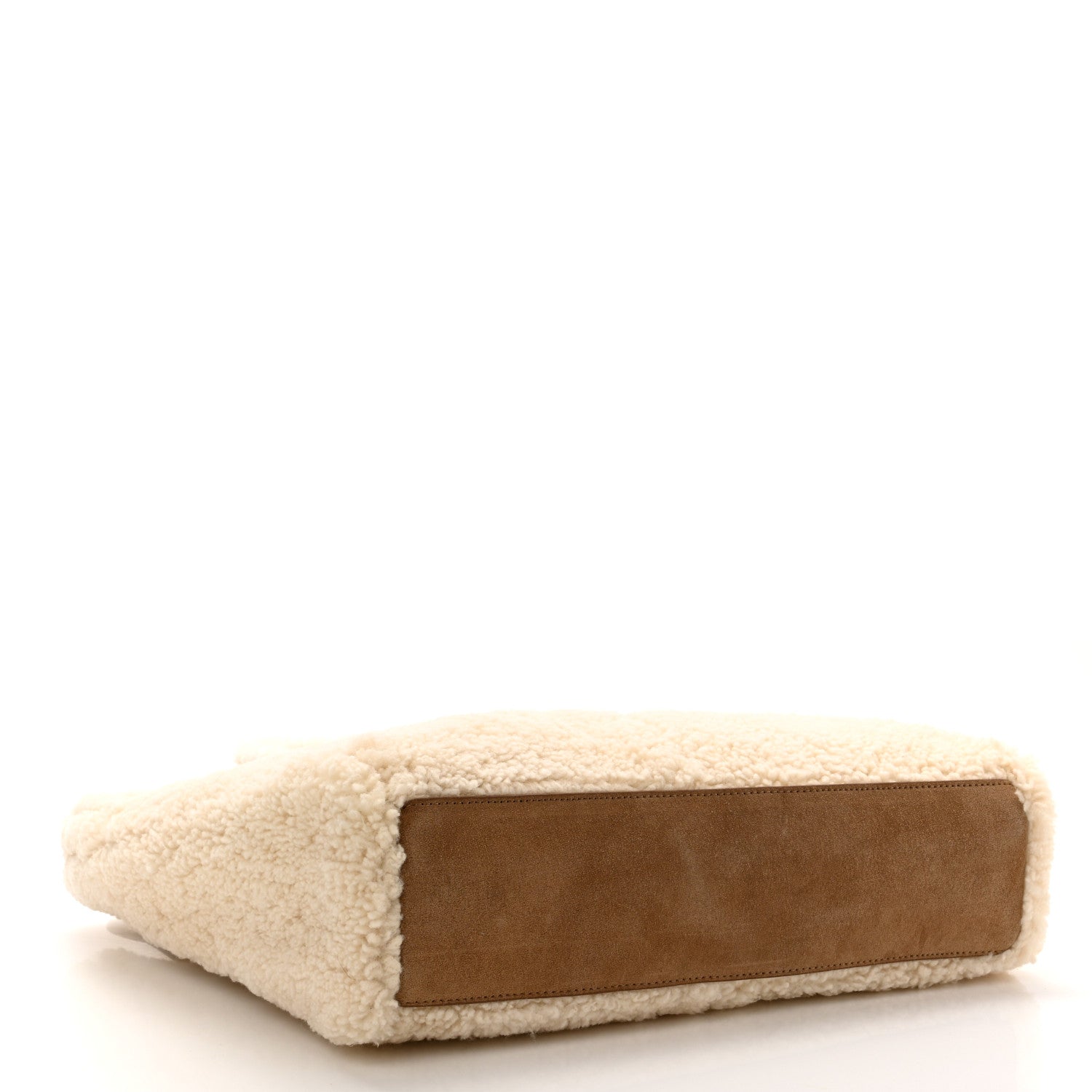 Telfar X UGG Suede Shearling Medium Shopping Bag Natural 4 of 10