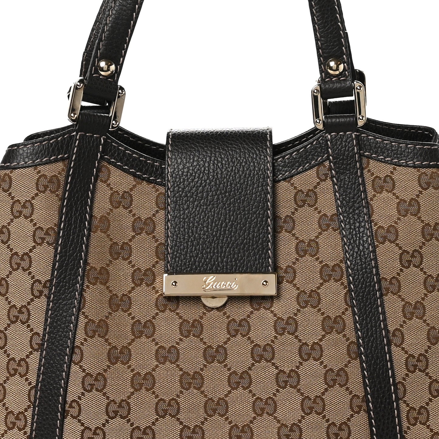 Monogram New Ladies Tote Dark Brown