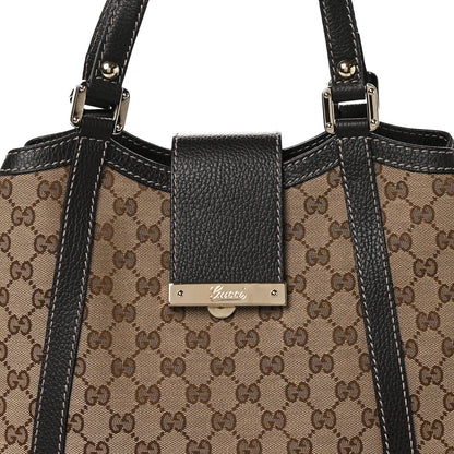 Gucci Monogram New Ladies Tote Dark Brown 5 of 10