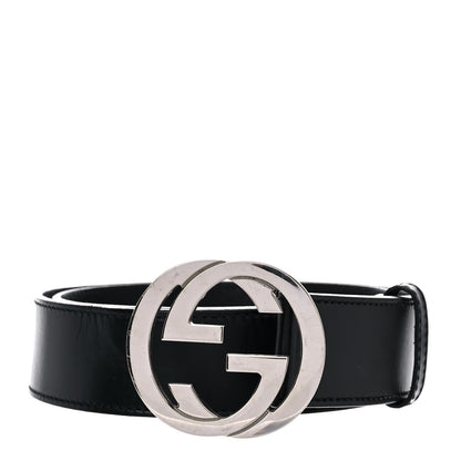 Gucci Calfskin Interlocking G 40mm Belt 90 36 Black 1 of 10