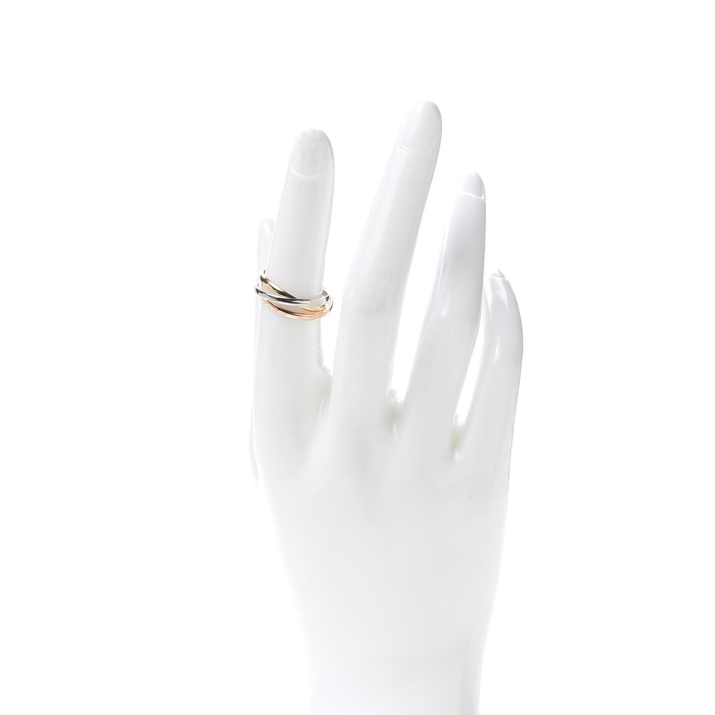18K Pink Yellow White Gold Extra Small Les Must De Trinity Ring 52 6