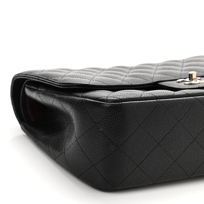 Chanel Caviar Quilted Jumbo Double Flap Black 9 of 11