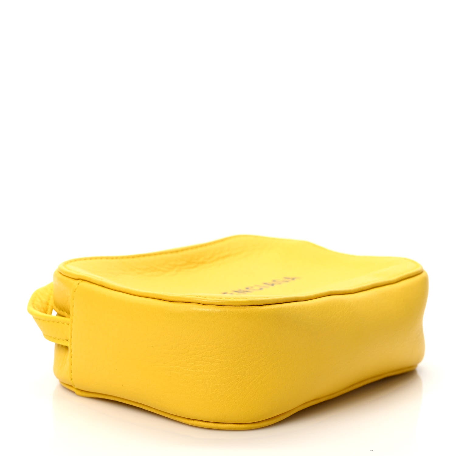 Balenciaga Smooth Calfskin Logo XS Everyday Camera Bag Jaune Soleil Black 4 of 8