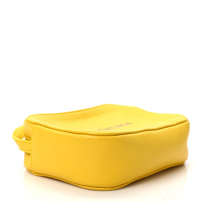 Balenciaga Smooth Calfskin Logo XS Everyday Camera Bag Jaune Soleil Black 4 of 8