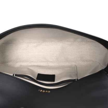Gucci Calfskin Horsebit 1955 Small Soft Top Handle Shoulder Bag Black 5 of 10