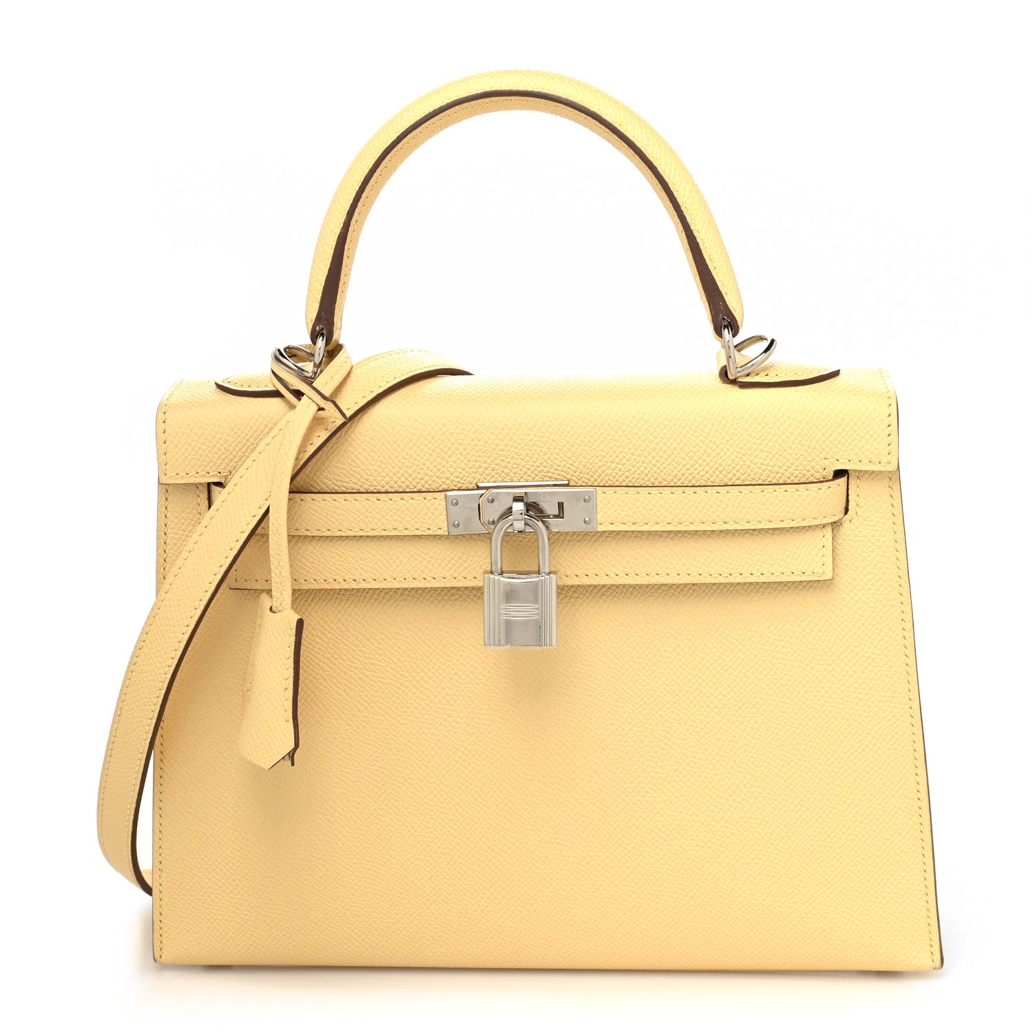 Hermes Epsom Kelly Sellier 25 Jaune Poussin 1 of 14