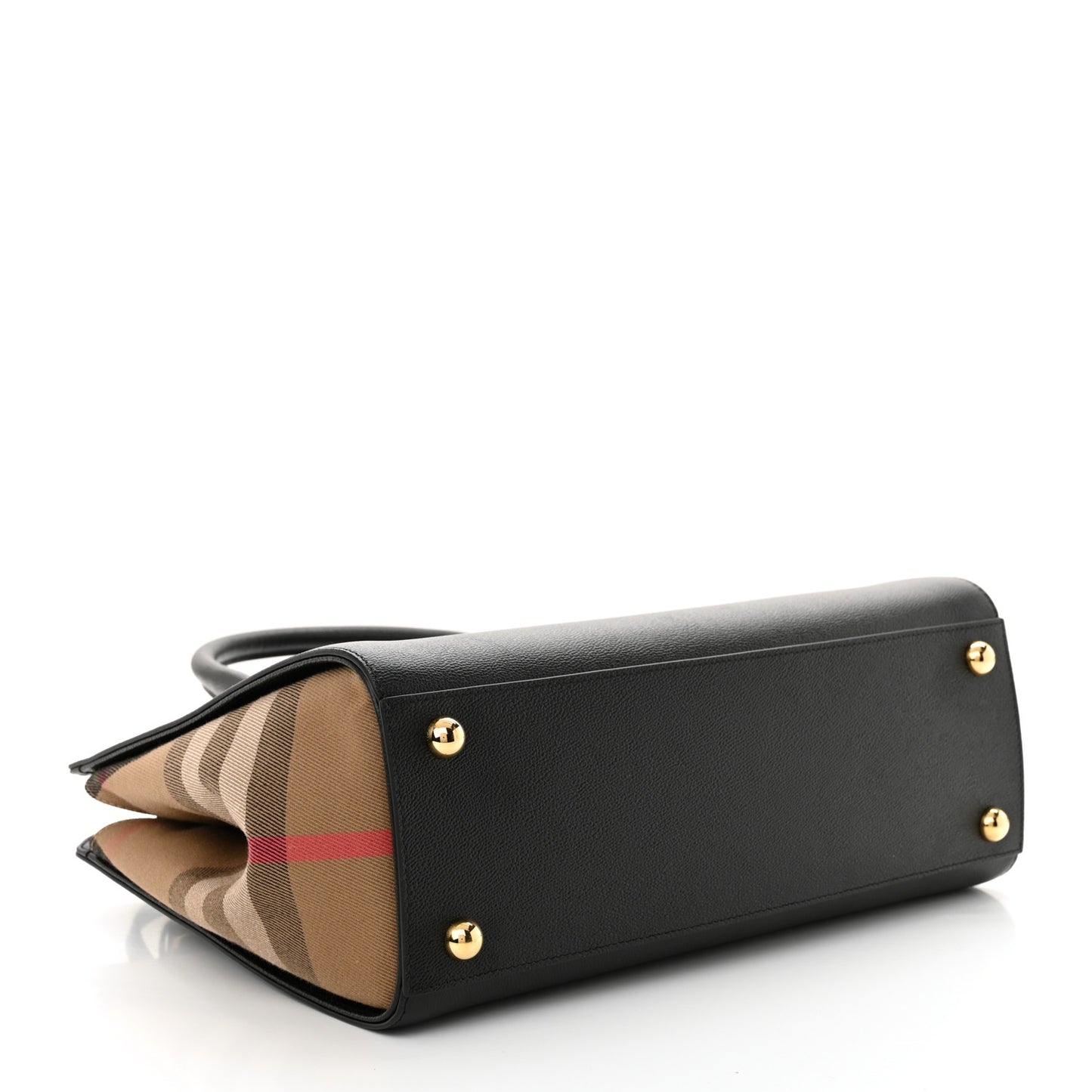 Calfskin Mega Check Small Banwell Tote Black