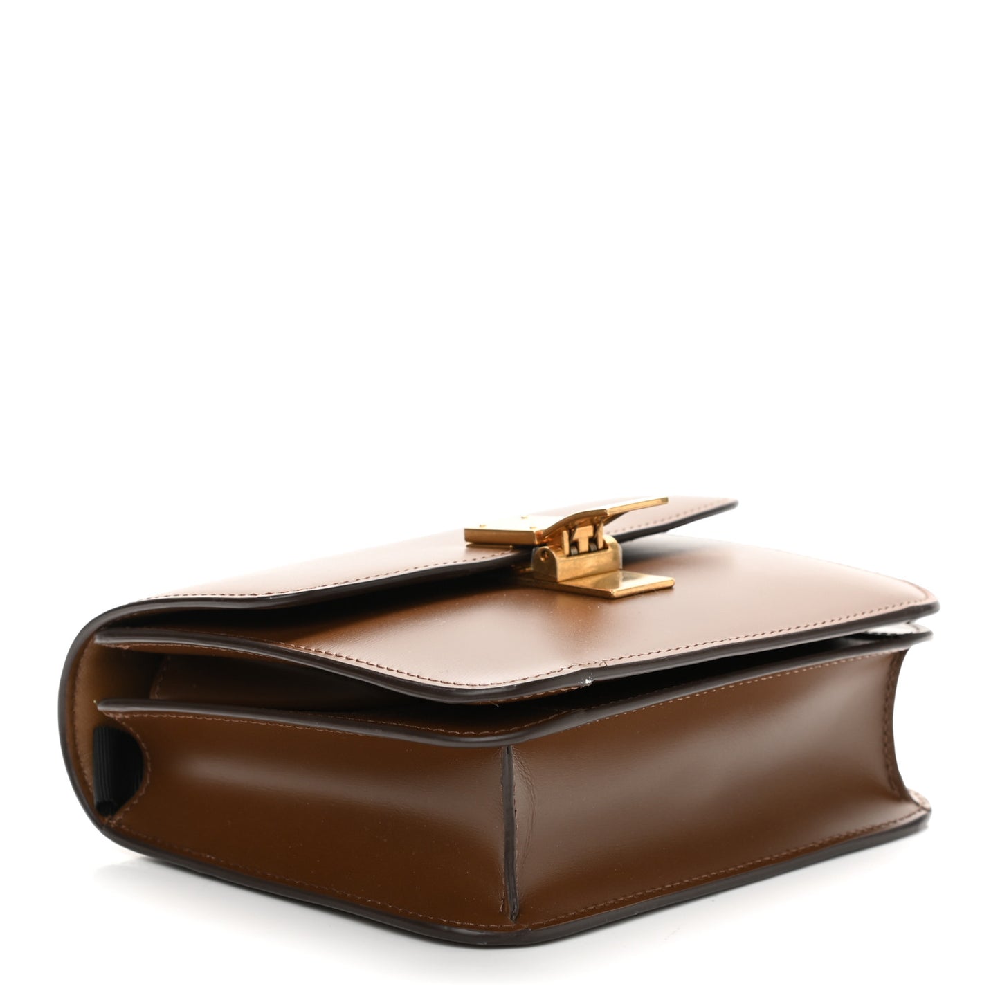 Box Calfskin Teen Classic Box Flap Bag Camel