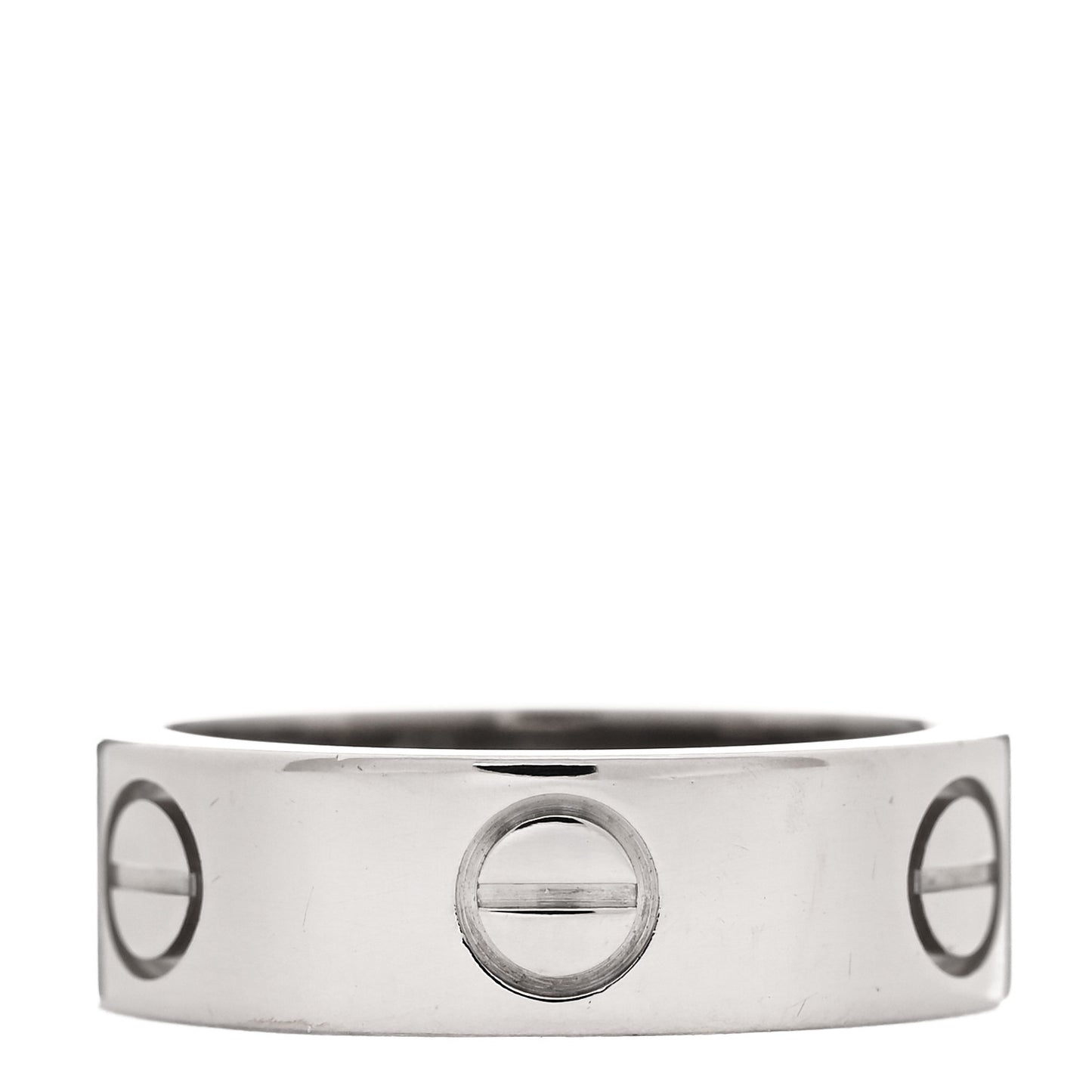 18K White Gold 5.5mm LOVE Ring 49 5