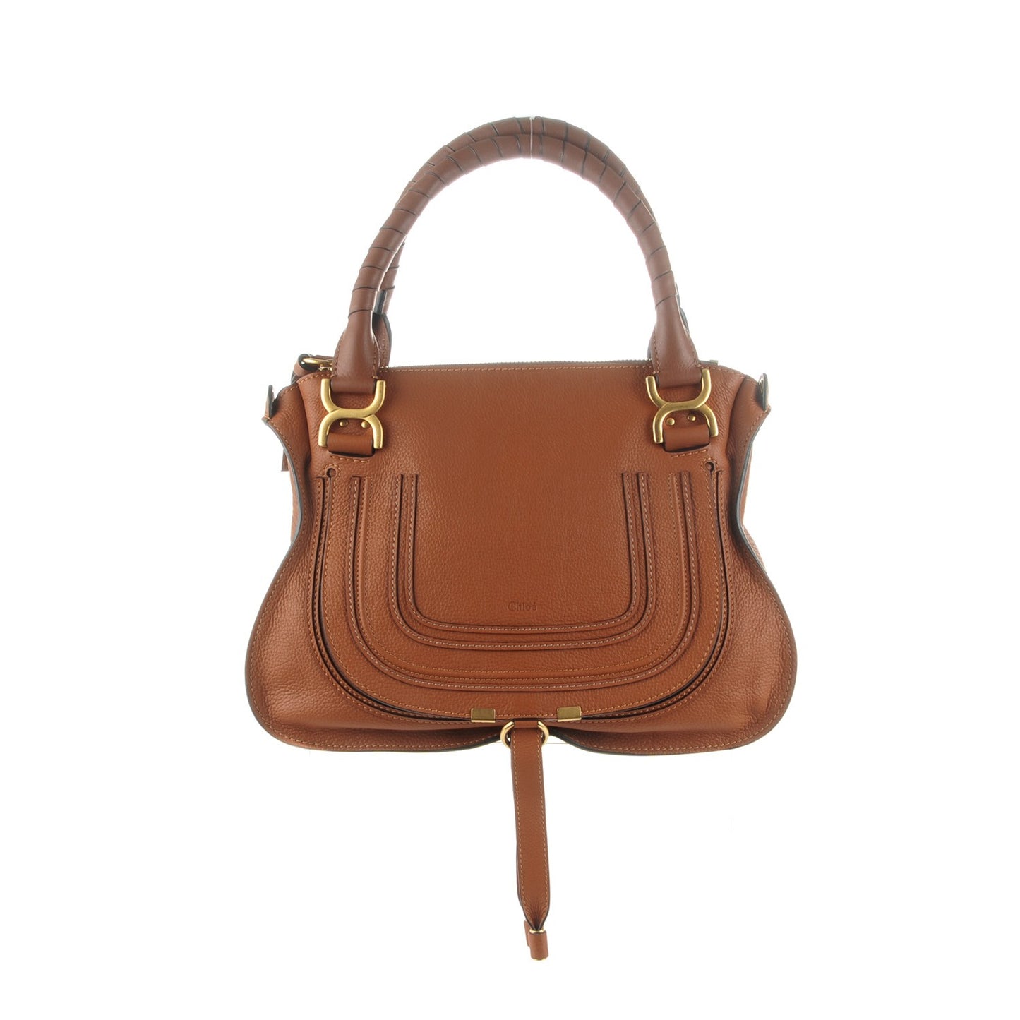 Calfskin Medium Marcie Satchel Tan