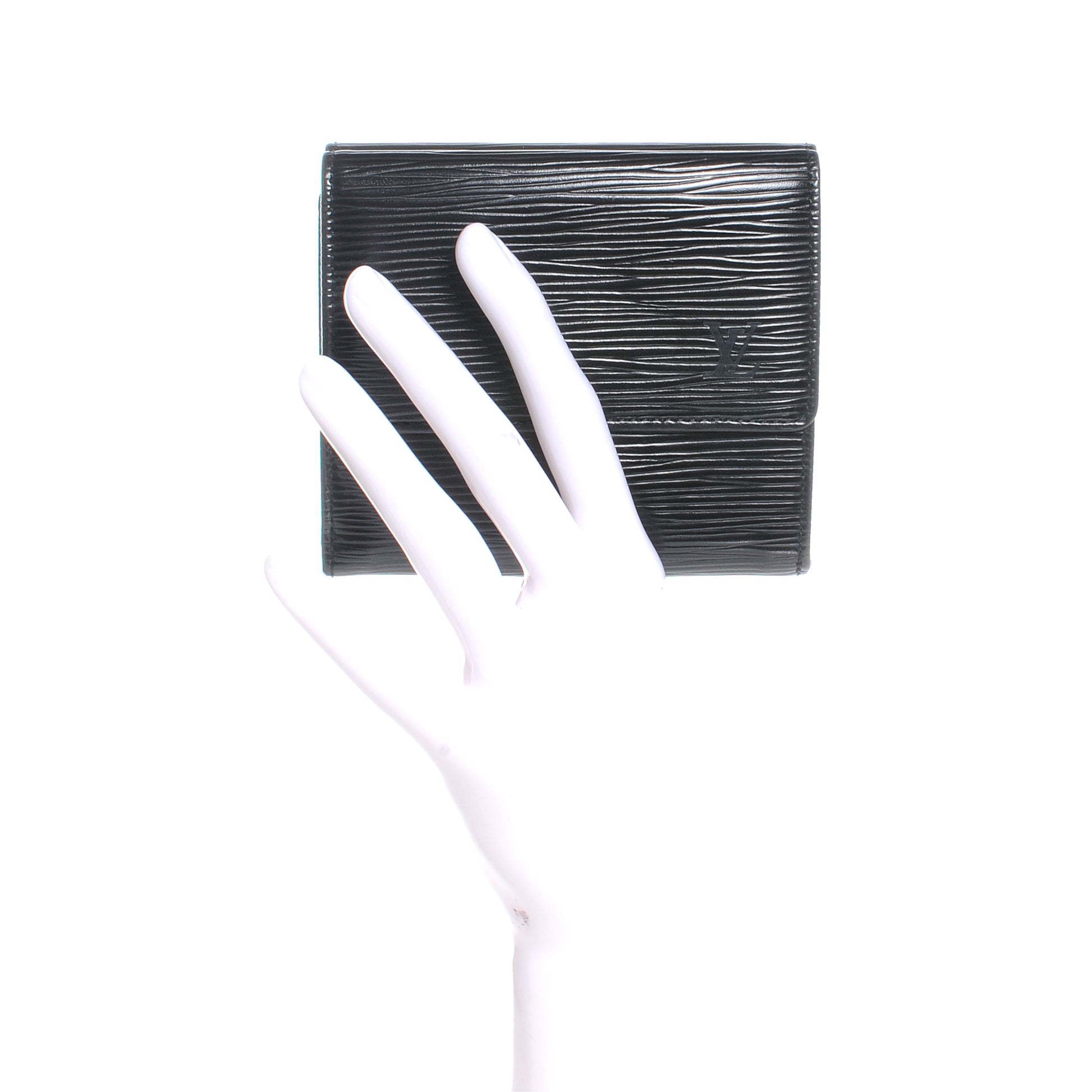 Louis Vuitton Epi Porte-Monnaie Tresor Wallet Black 2 of 7