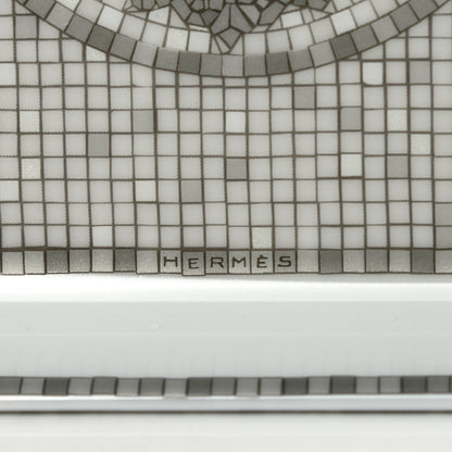 Hermes Porcelain Mosaique Au 24 Sushi Plate Platine 4 of 7
