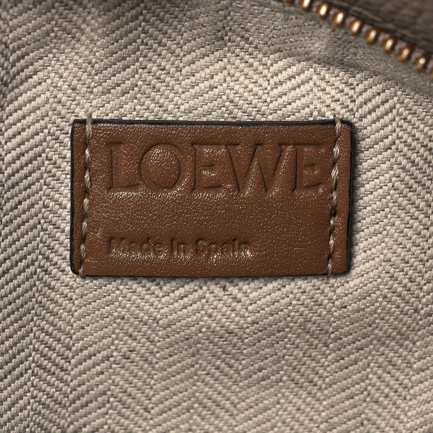 Calfskin Medium Puzzle Bag Sand Mink
